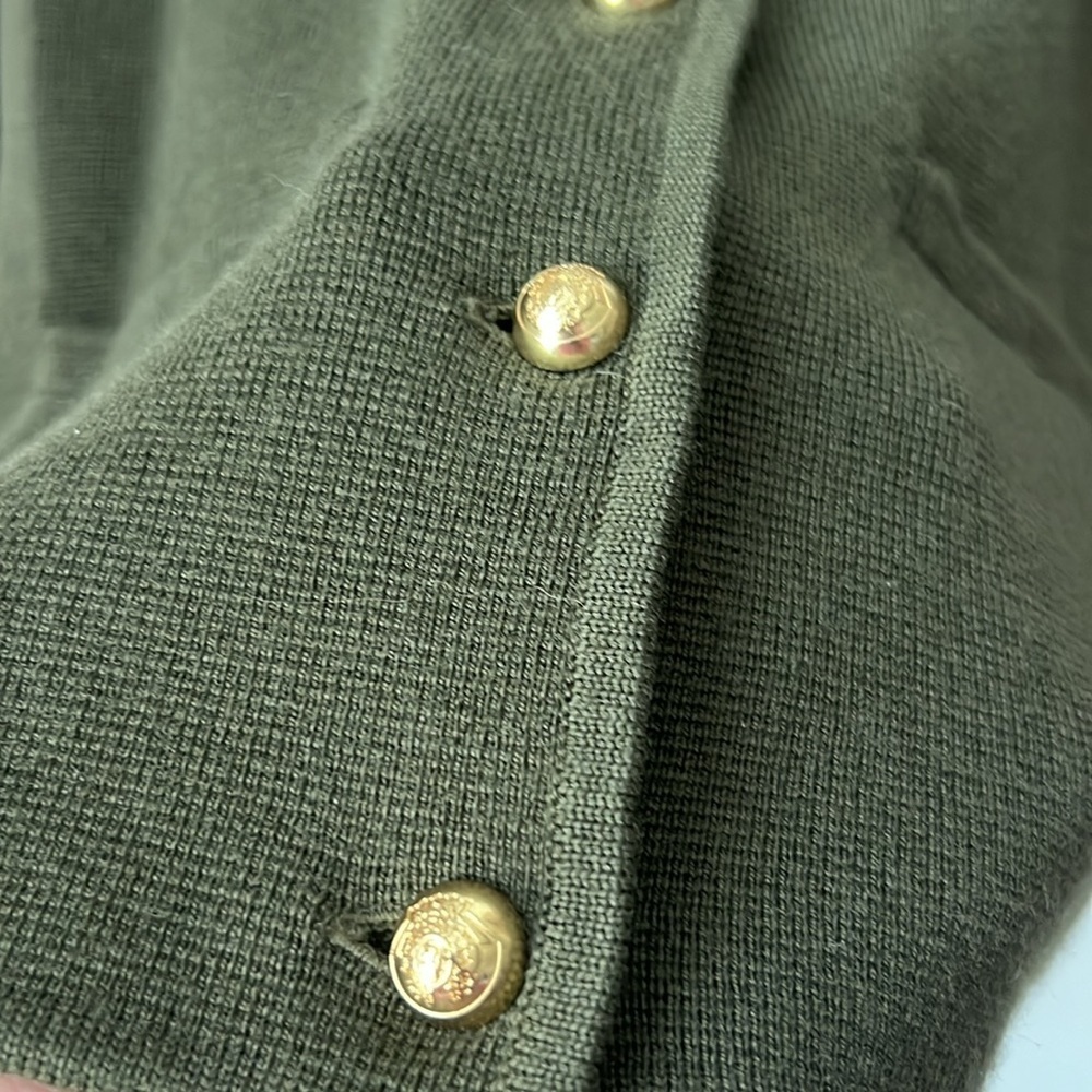 Talbots Military Style Pure Merino Wool
Cardigan Sweater - Picture 7 of 11